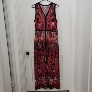 Chico's Sleeveless Maxi Dress Size 1 (US Size 8/10)